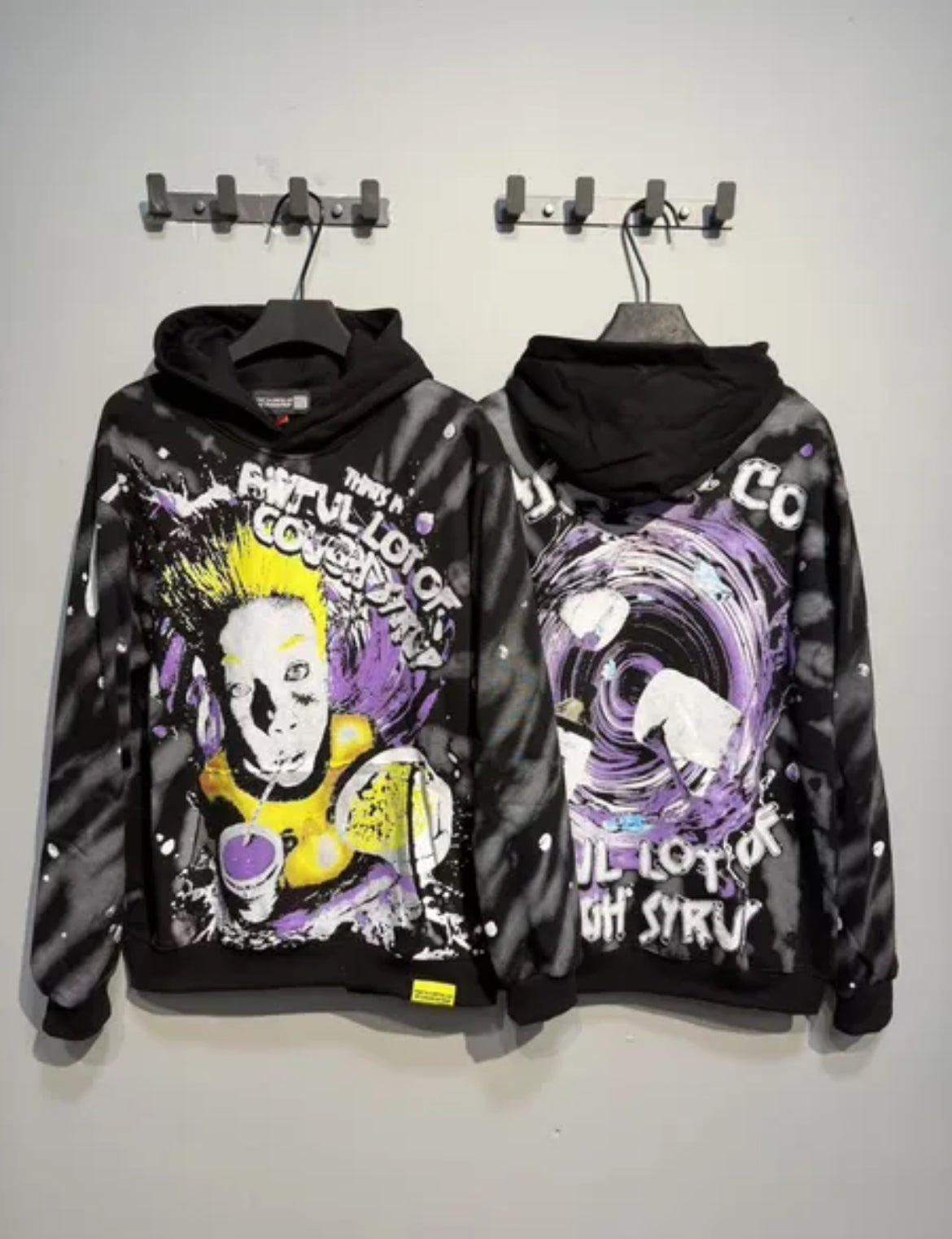 Thats a awful lotta Cough syrup space theme hoodie