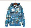 Glow gang blue graphic hoodie cookies x chief keif collab