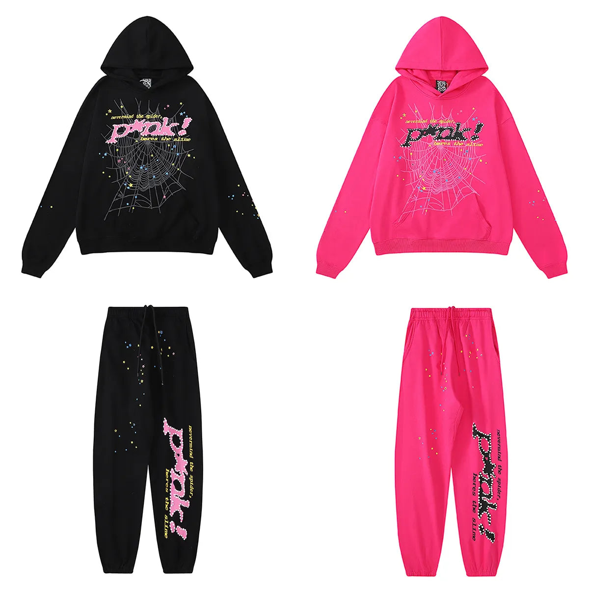 pink and black web design set 2 colors