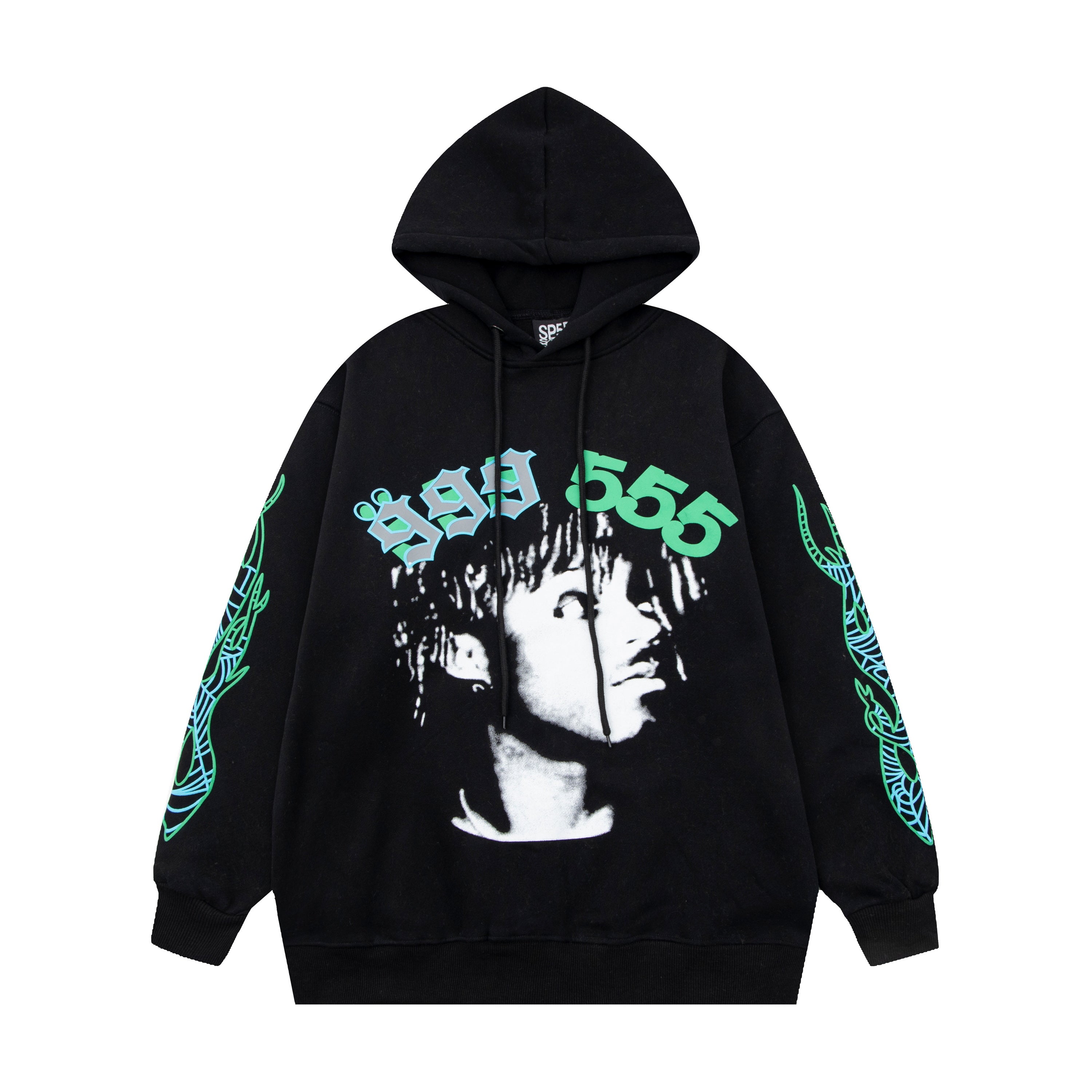 Sp5der-Juice wrld x young thug collab hoodie and pants matching set