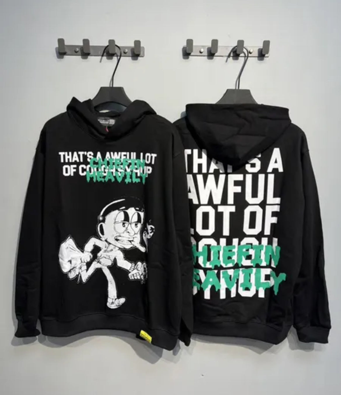 Awful lotta cough syrup money bag hoodie