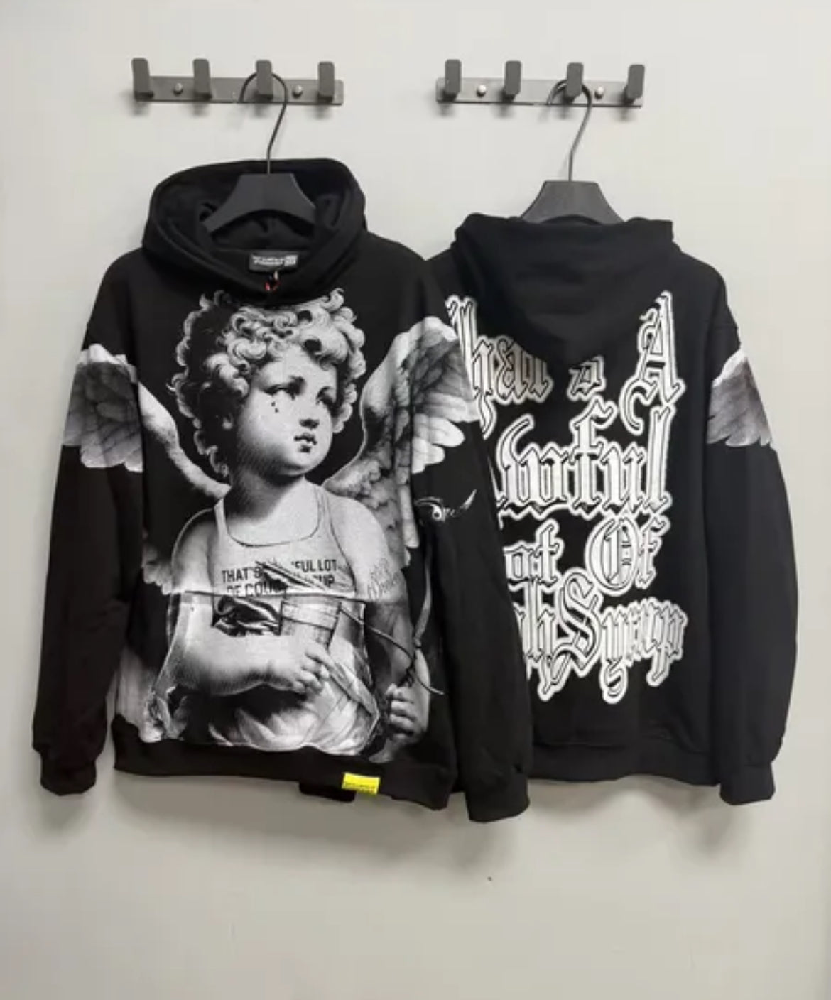Awful lotta cough syrup angel hoodie