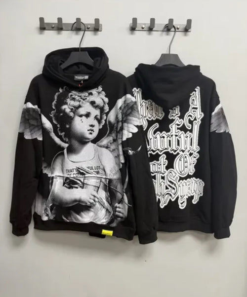 Awful lotta cough syrup angel hoodie