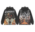 Godspeed flaming skull hoodie