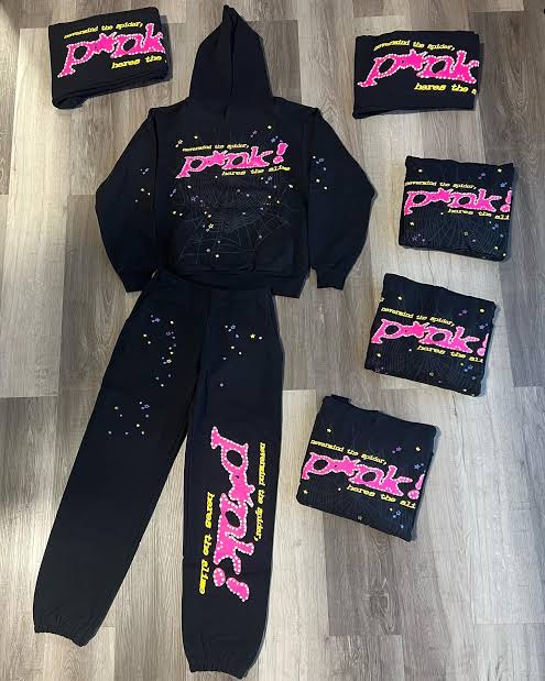 pink and black web design set 2 colors